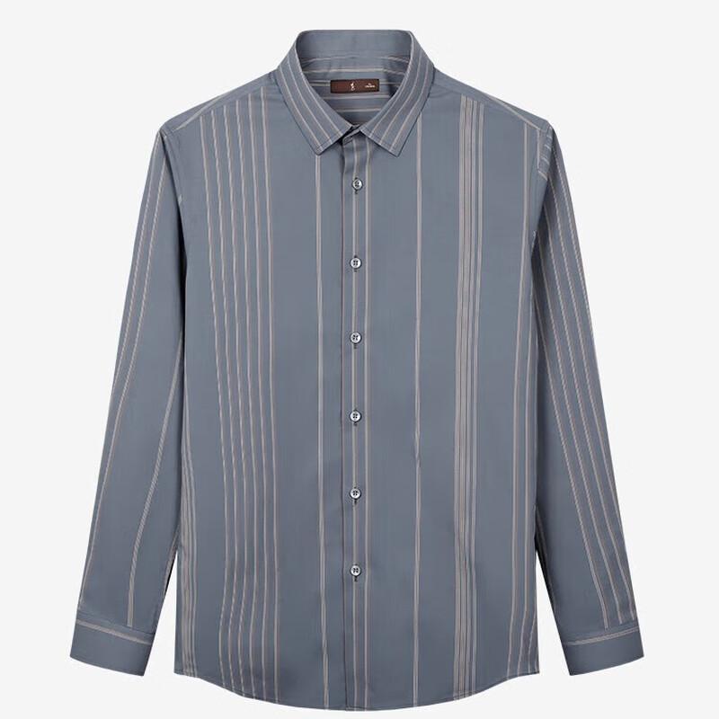 TRIES Men s Modal Blend Striped Long-Sleeve Shirt XL