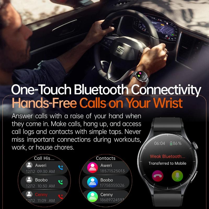 2026 New High End Health Smartwatch Blood Lipids ECG+NFC Uric Acid Heart Rate Emotion Detection Heart Health Analysis Blood Oxygen Monitor Watch