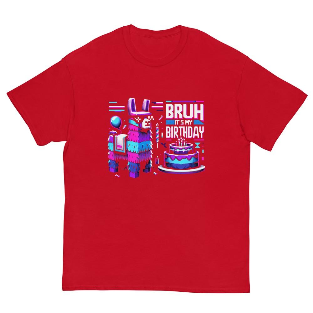 Bruh Its My Birthday Llama Pinata Boy Girl Family Party Bday Tshirt S