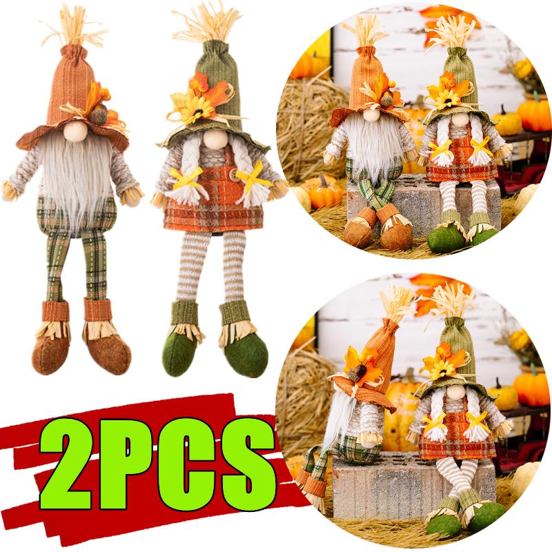 2/1 Pezzi Gnomo Autunnale Decorazioni del Ringraziamento Cappello Magico Elfo in Piedi Bambola Bambola Festiva Regali Bambini Casa Soggiorno Decorazione