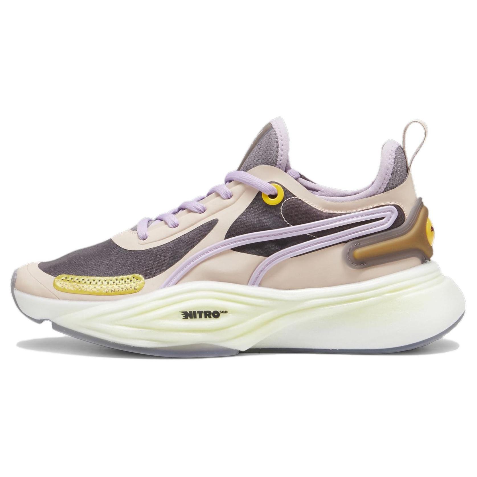 (WMNS) PUMA PWR NITRO SQD Training Shoes Pink Grey White Women s 379570-02 EU 37.5