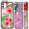 Butterflies Hibiscus Flowers Phone Case For iPhone 17 Air 16 Pro Max 15 14 Plus 12 13 Shell Cover Coque