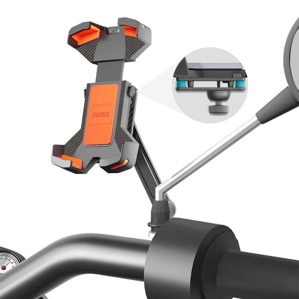 1S Quick Release One-Hand Phone Holder Flexible Motorcycle Vibration Damper for Bike or Motorcycle