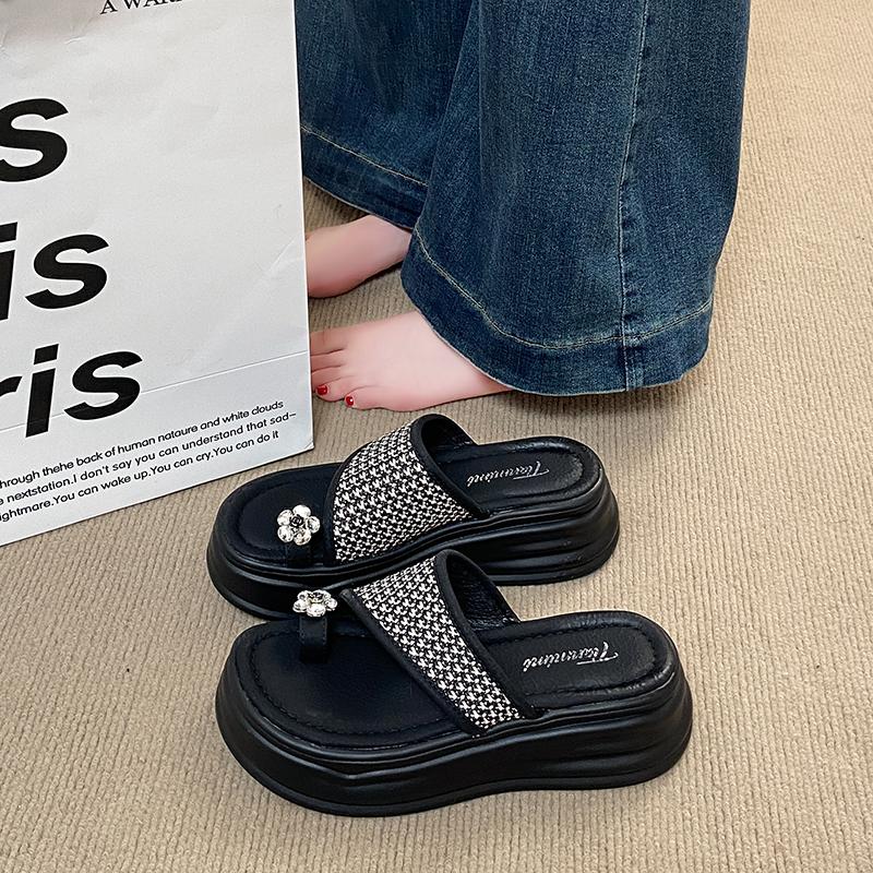 CRLAYDK Womens Slide Sandals Wedge Shoes Casual Summer Platform Dressy Flip Flops Ladies Beach Walking Travel Outdoor Slippers