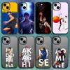 Anime K-Kuroko No Basket Phone Case For IPhone12 13 14 15 16 17Pro Max Plus Classic Black Soft Shell