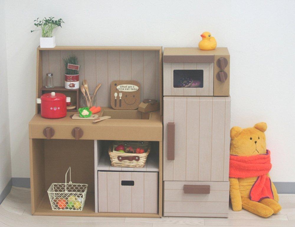 Mori Shiki Kogyo Mori Shiki Cardboard Craft Series Play House Cardboard Refrigerator (Moriishiki)