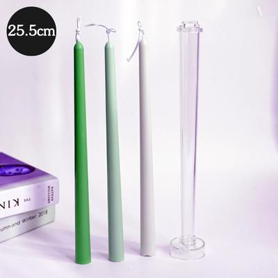 25,5 cm langer Stangenkerzenform DIY-Einsatzstange Aromatherapie-Kerzenherstellungswerkzeug Acryl-Kunststoffformen Kerzenlicht-Abendessen Kerze