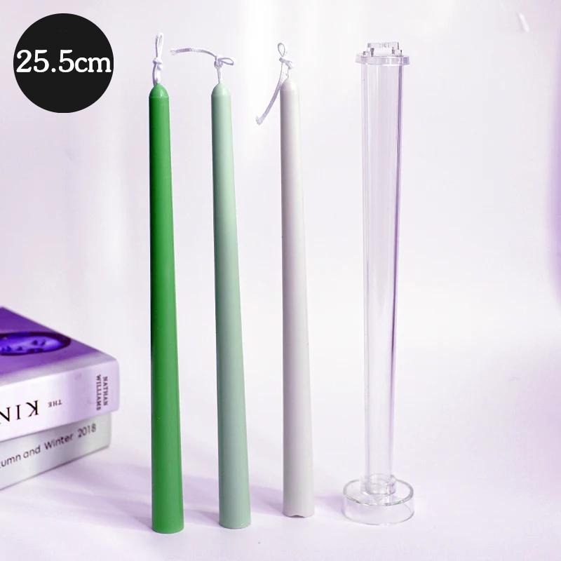 25.5cm Long Pole Candle Mold DIY Insert Pole Aromatherapy Candle Making Tool Acrylic Plastic Molds Candlelight Dinner Candle