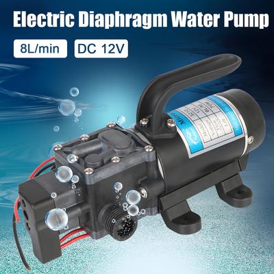 Agricultural Electric Water Pump DC 12V 120W Diaphragm Self Priming Pump Water Spray Car Wash Micro High Pressure Automatic Switch 10L/min Durable