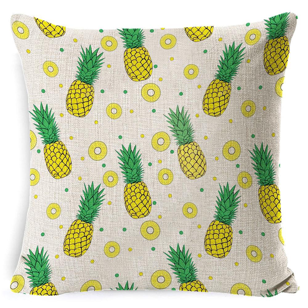 Summer Fruit Polo New Nordic Simple Throw Pillow Cover Linen Cushion Cover Pillow Cover