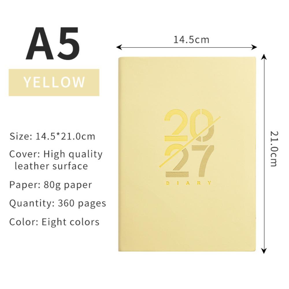 A5 2027 Schedule Planner 12 Month Agenda Planning Notebook New Planner Notepad  Time Management