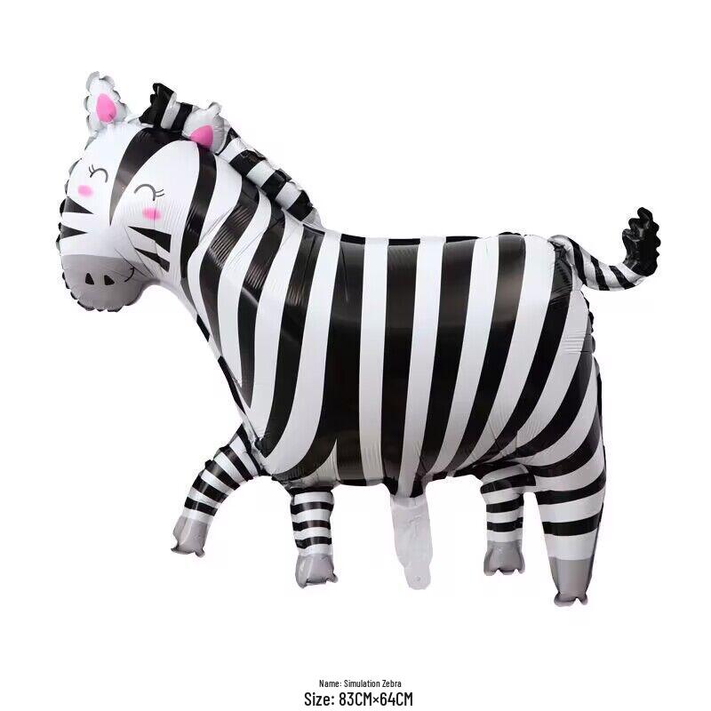 

Міжкордонні Мультяшні Тварини Алюмінієві Кулі: Бджола, Слон, Ведмідь, Зебра для дитячої вечірки з нагоди дня народження