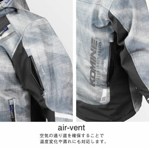 KOMINE Motorcycle Protective Soft Shell Winter Parka-Ife JK-579 1066 For Autumn/Winter/Spring Cold Protection CE Standard Level 2 CE Standard Stretch