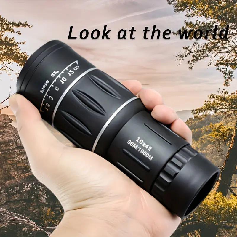 Outdoor 10x42 HD Monocular Telescope – Portable High Power Professional Handheld Device