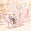 5CM Width 100Pieces/Pack Colorful Embroidery Butterfly DIY Garment Wedding Dress Hair Accessories Sewing Material for Hairgrips