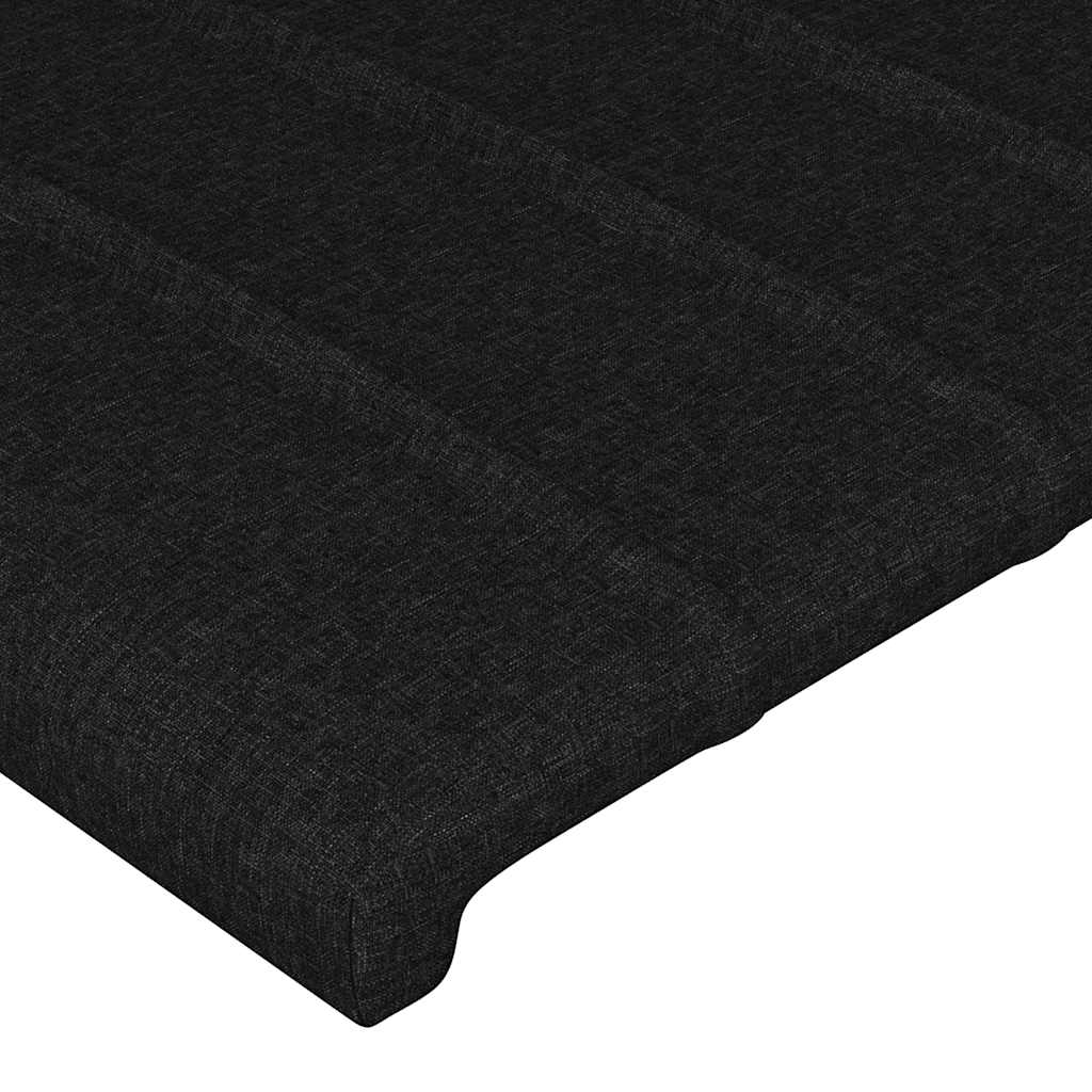 Bed Frame without Mattress Black 100 x 200 cm Fabric
