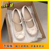 Spring and Autumn new single shoes women's French versatile small fragrant wind light mouth cheongsam thick heel buckle with round head Mary Jane