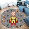 Onepunch Man Round Area Rug Carpet Rug For Living Room Bedroom Sofa Playroom Decor Nonslip Floor Mat