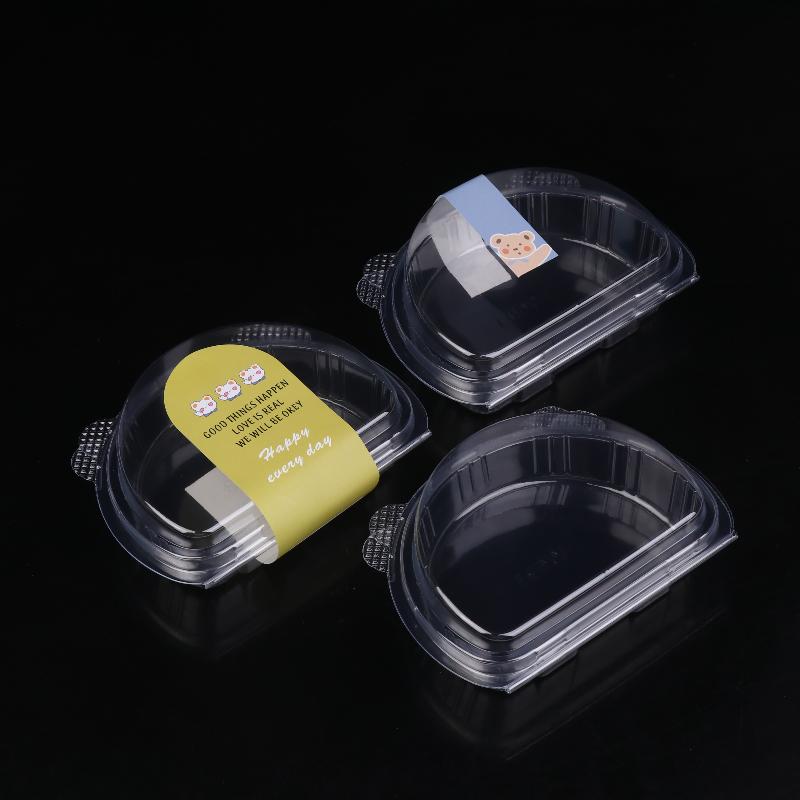 50Pcs Mousse Cake Box With Lid Swiss Roll Dessert Packaging Boxes Wedding Birthday Baby Shower Party Food Storage Containers