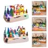 Musical Christmas Resin Desktop Ornament with LED Illuminations Ideal For Living Room Home Parties Decoration