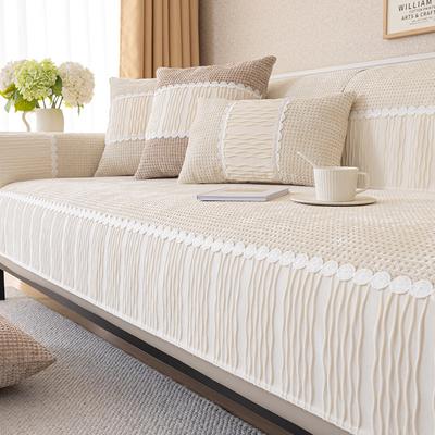 Chenille Sofa Cushion Four Seasons Universal Non-Slip Seat Cushions Cream Style Sofa Cover Cover Cloth