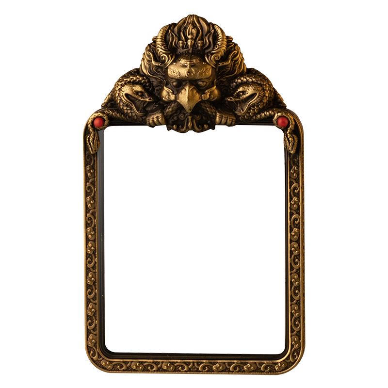 Original Golden-Winged Garuda Thangka Ga'u Box Cloud Pattern Pendant