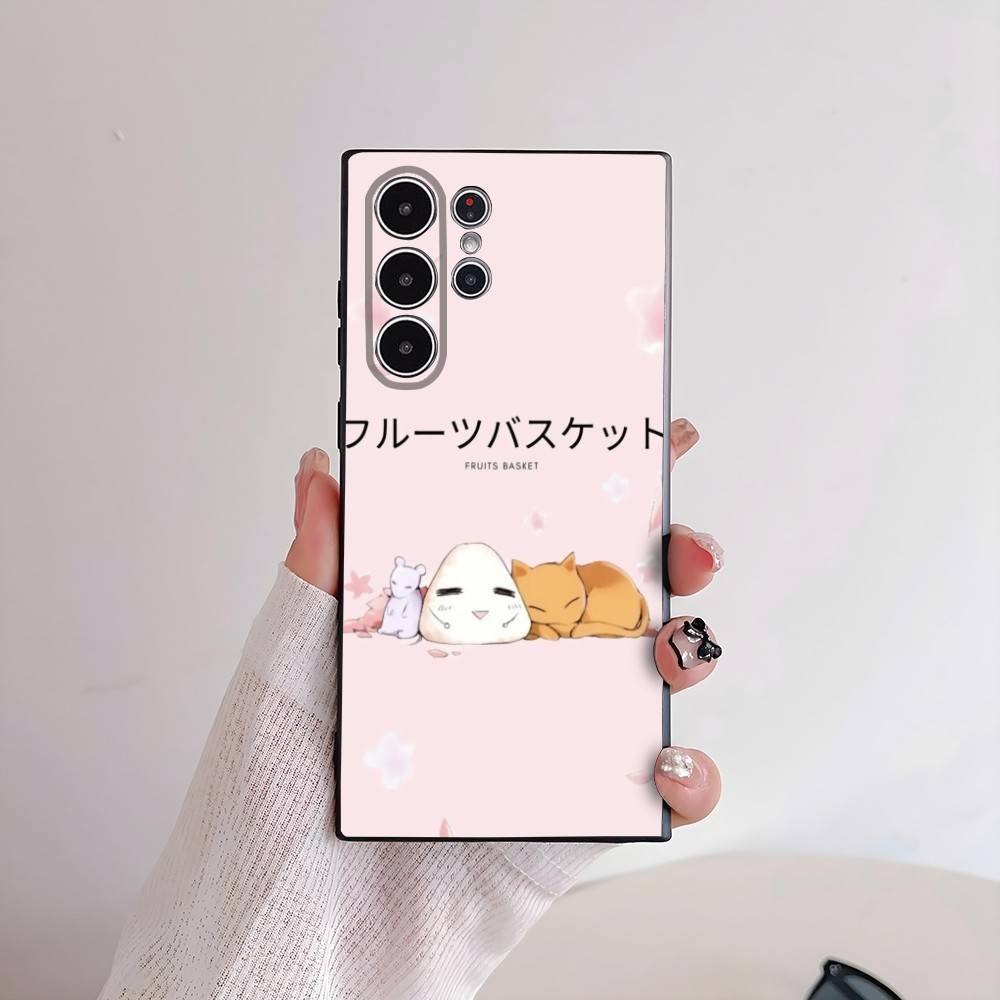 F-Fruits BasketS Anime Cute Phone Case For Samsung Galaxy S25 S24 S22 S23 Ultra S21 S20 Plus 5G Frosted Non-Slip Full Soft Cover