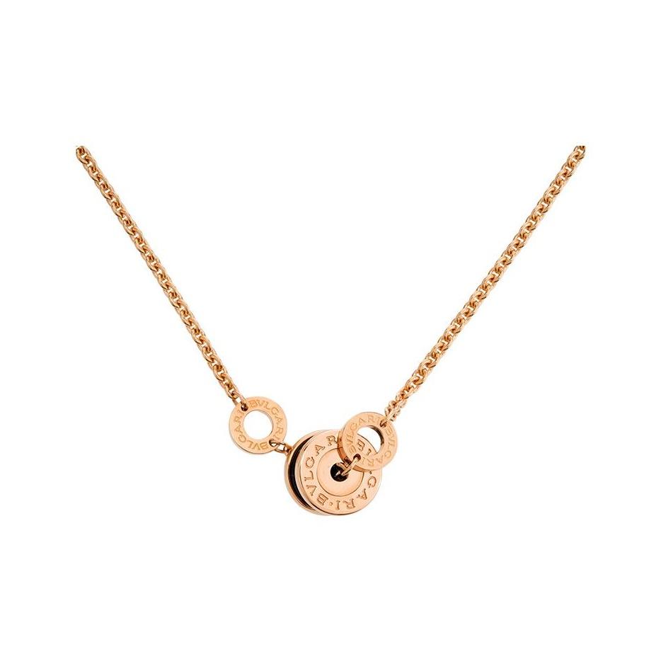 BVLGARI B.Zero1 Fashion Ceramic Pendant 18K Rose Gold Bracelet Women jewelry BR858157