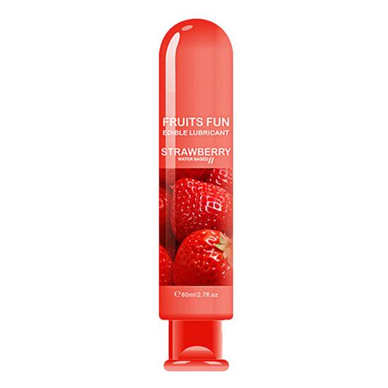 Yousheng 80ML Sex-Gleitmittel auf Wasserbasis, nicht fettend, natürlicher Pflanzenextrakt, Lustverstärker, hinterlässt keine Flecken, Erdbeer-Blaubeer-Geschmack für Paare