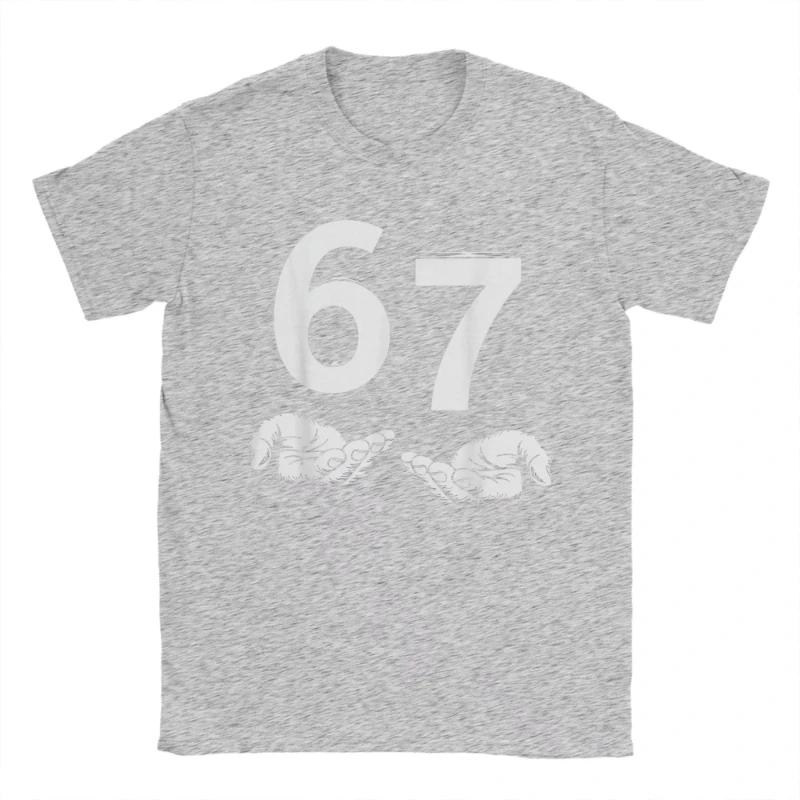 European and American Unisex TShirts Funny Six Seven 67 Meme Gen Alpha Slang 67 Hands Vintage Cotton Tees Short Sleeve T Shirts