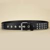 Rivet Pin Buckle Belt Metal Belt Men And Women Punk Style With Jeans Decorative Belt
