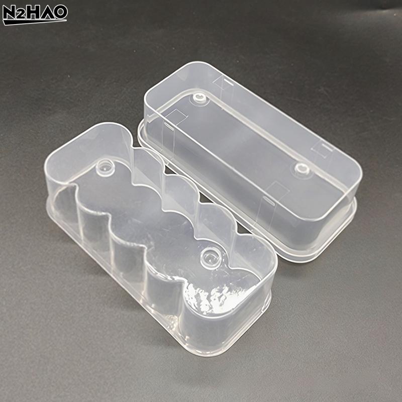 1PCS 20mL 10-Slot Vial Storage Case Plastic Clear Microtube Storage Box Stackable Freezer Tube Box Refrigerator Organizer