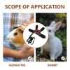1Set Pet Harness Leash Rabbit Harness Bunny Walking Supplies Breathable Bunny Vest Leash Outdoor Traction Rope