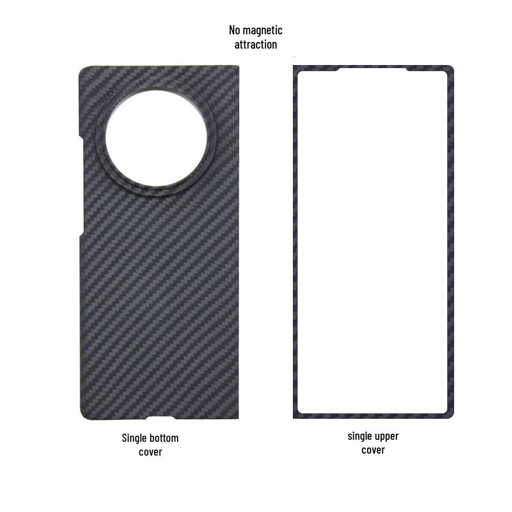 Kevlar Carbon Fiber Aramid Phone Case for Vivo X Fold3/3Pro - Lightweight, Anti-Fingerprint Cover 3Pro Single Bottom Cover