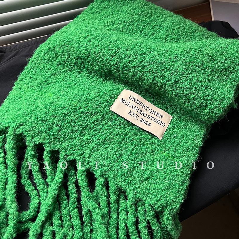 Wool Scarf for Women in Autumn and Winter Warm and Cold Proof Shawl and Scarf for Men