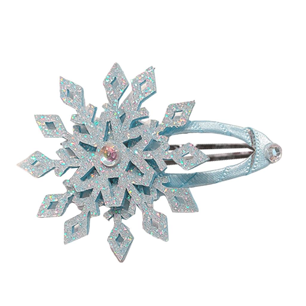 Stilvolle Kristall-Haarnadel Schneeflockenform Balletcore Kopfschmuck Dutt-Klammer Elegant Glitzernde Haarspange Foto-Requisiten