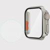 2in1 Case + Tempered Glass for Apple Watch 4/5/6/SE 40MM, Silver/Orange