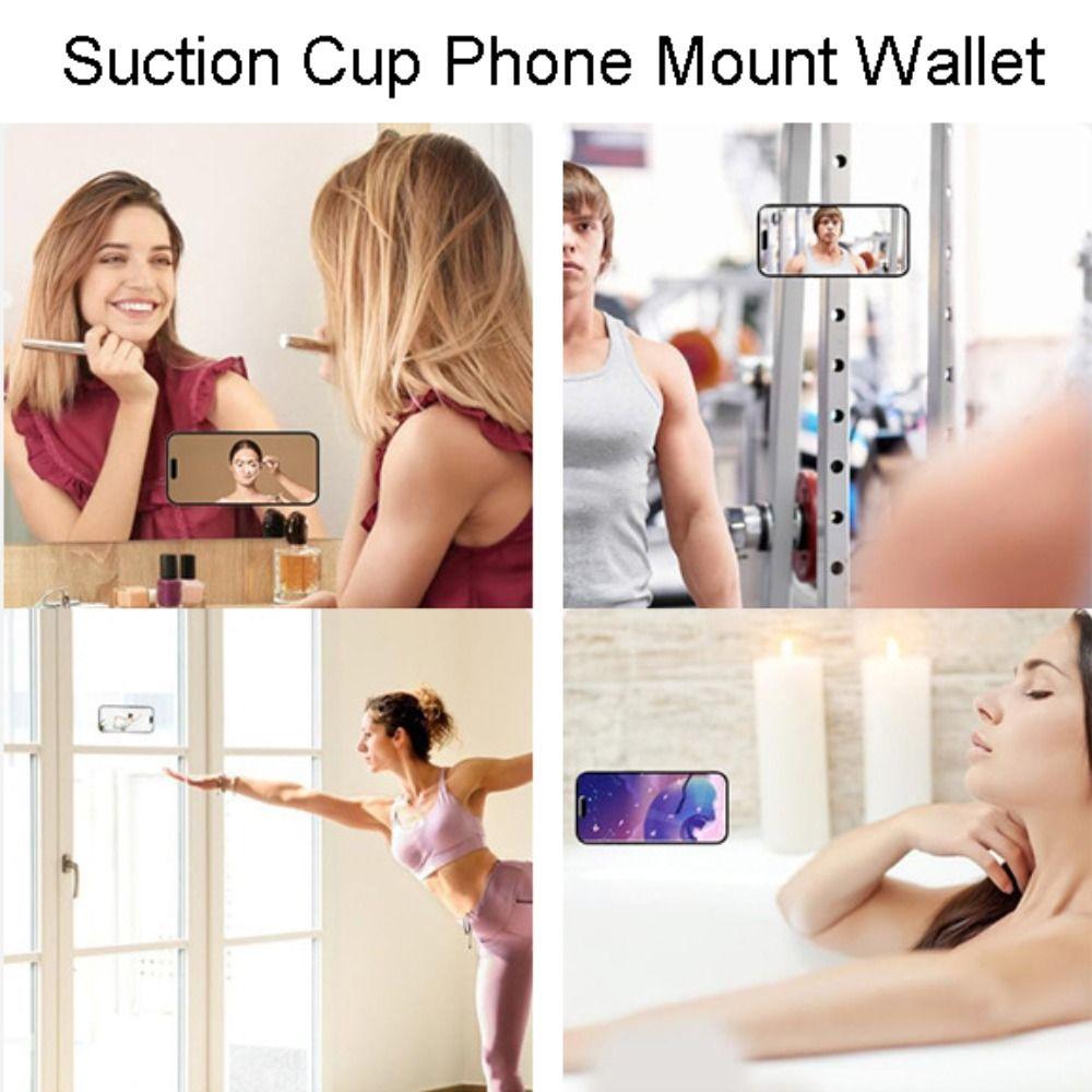 Silicone Sucker Suction Cup Phone Mount Wallet Back Adhesive Holding Supplies  Bath