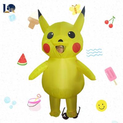 Aufblasbares Pikachu Cartoon Party Make-up Kostüm