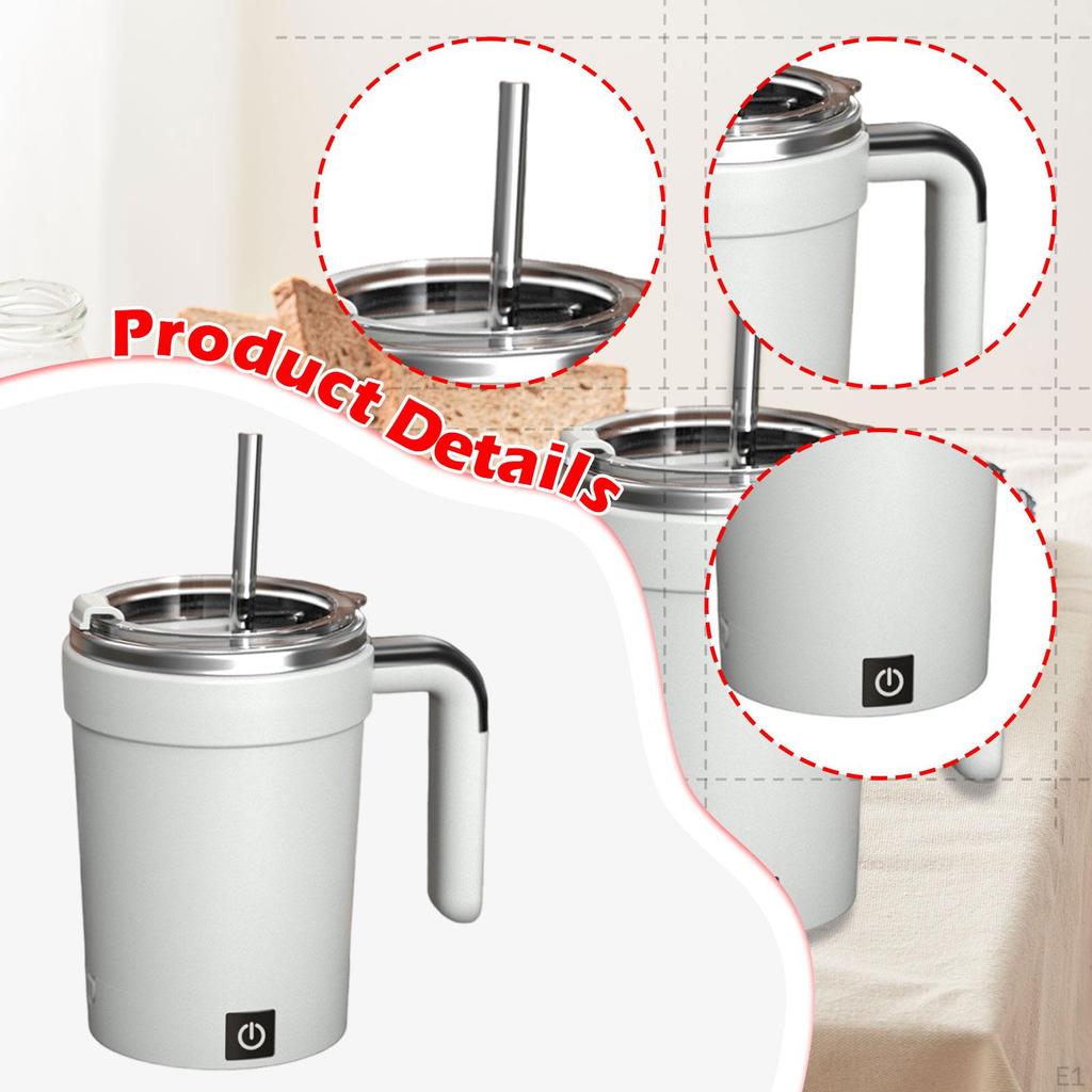 Automatic Stirring Coffee Mug Waterproof Comfortable Accessory for Office Travel Gym