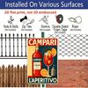 2D Plat 1 Stuk 8x12 Inch Vintage CAMPARI LAPERITIVO Bord/Metaal Aluminium Kunst Wanddecoratie, Leuke Vintage Plaquette Decoratie, Huisdecoratie, Restaurantdecoratie