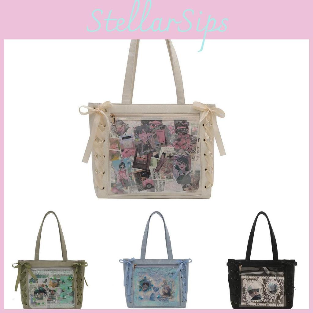 Tie Itabag Bow Large Capacity Single Shoulder Underarm Bag Cartoon Women Gift