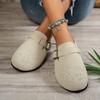 Damen Hausschuhe Leichtgewichtige Runde Zehenpartie Paar Hausschuhe Damen Outdoor Freizeit Sandalen Mode Plateau Baotou Schuhe Pantoletten Damen