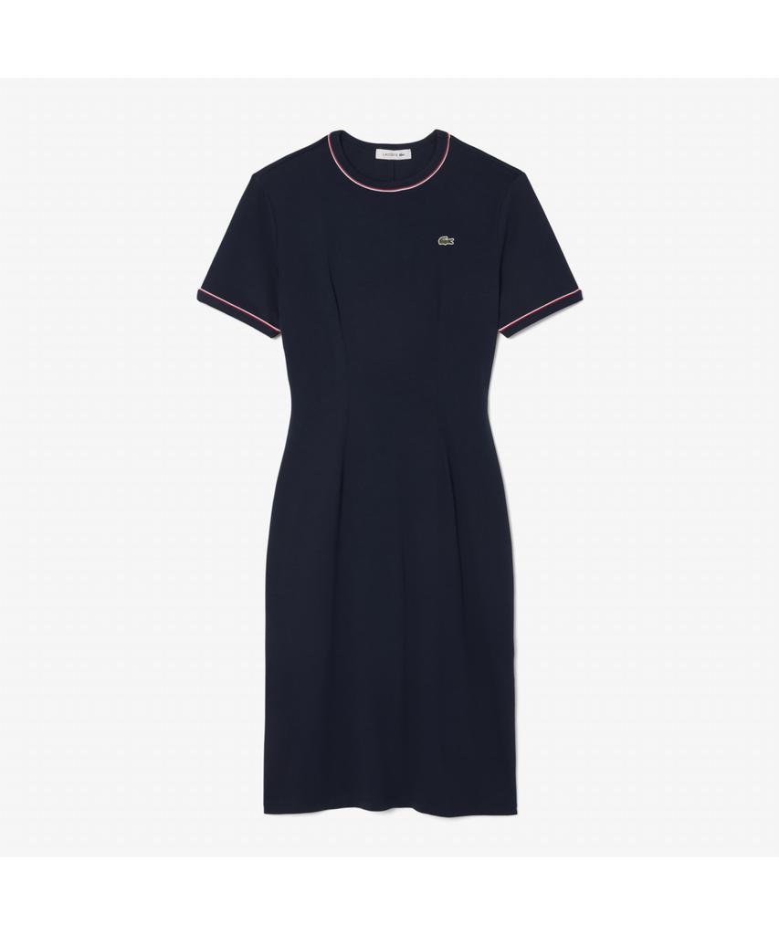 LACOSTE Women'S Essentials Fit 'N Flare T-Shirt Dress Ef9988-55G Gwi
