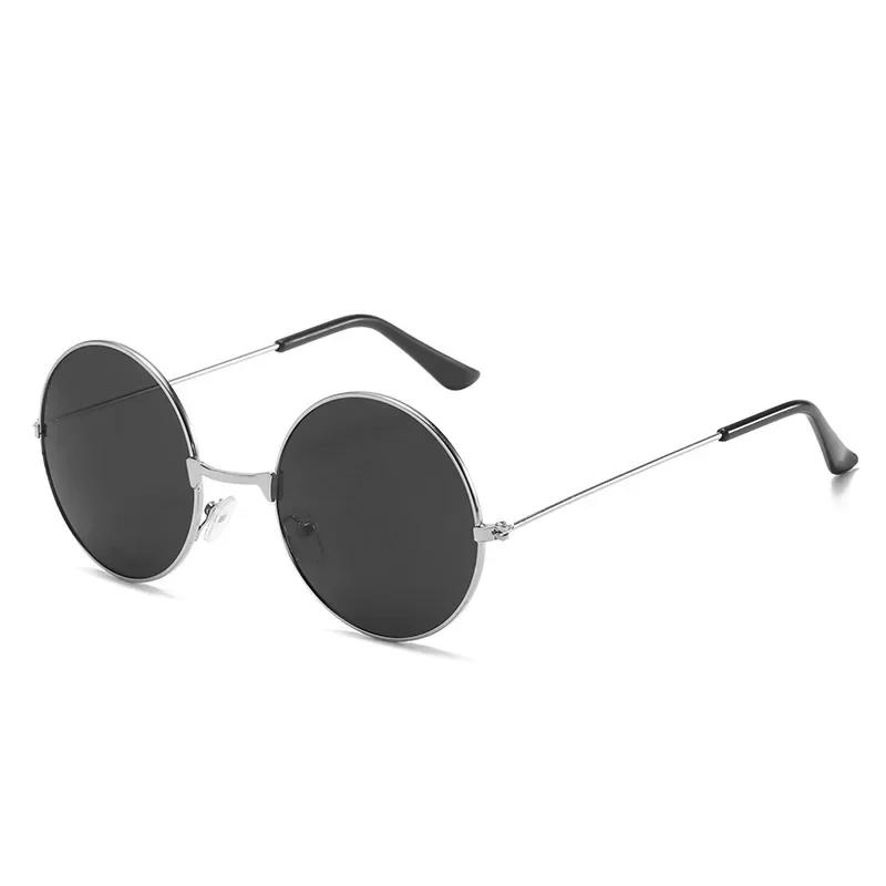Popular Fishing Leisure Round Metal Men Sunglasses Retro Vintage Sunglasses for Men Women  Fashion Eyewear Sun Glasses UV400