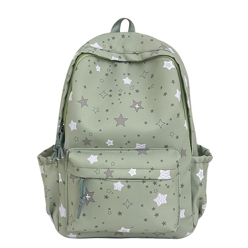 Student Schoolbag Women Star Printed Backpack
