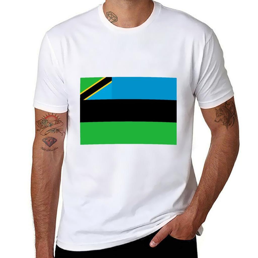 Flag of Zanzibar TShirt AntiFade Casual Tee Shirt