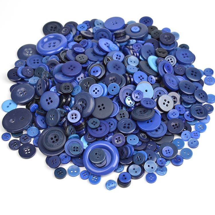 Available Now! Mixed Color Round Resin Buttons for DIY Crafts – Ideal for Handmade Button Art and Floral Designs.