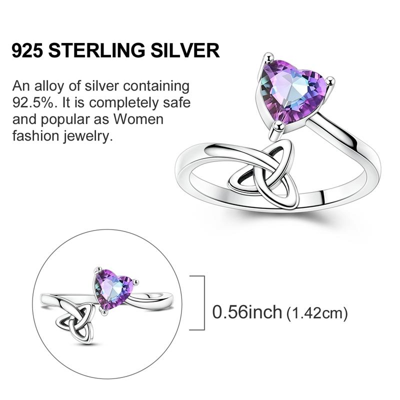 Original 925 Silver Ring Sparking Bear Bow Wing Rose Open Rings for Women Girls Jewelry Birthday Anniversary Engagement Gifts