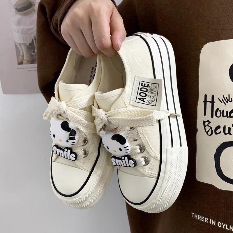 Platform canvas shoes women's 2025 new summer thin white shoes trend fashion niche fashion versatile port explosion